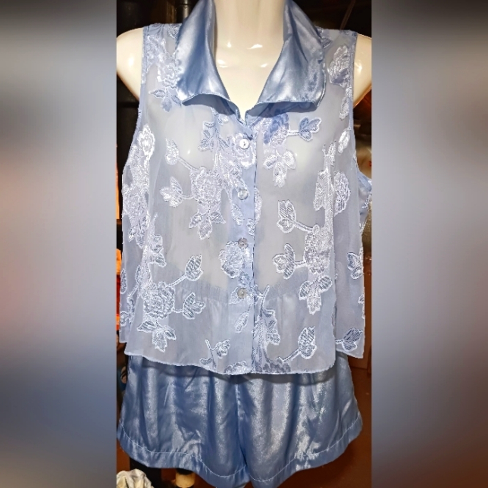 FINAL Price before donated. Secret Treasures Sexy Silky Sheer 2pc Pjs Sz M